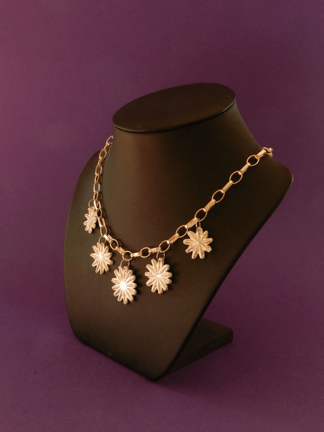 Opium poppy necklace, smaller